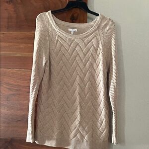 Sonoma Beige Cable Knit Pullover